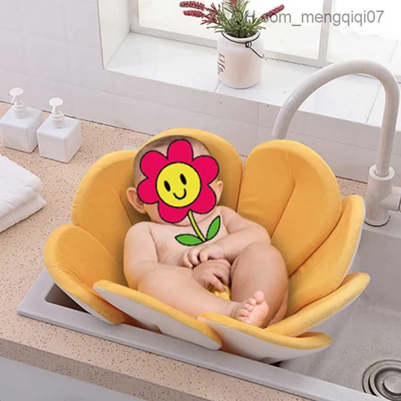 Vasche da bagno sedili baby shower sedia per doccia neonati pad a forma di fiore a forma di doccia multifunzionale bacino per doccia per doccia cuscinetto doccia LB436 Z230817