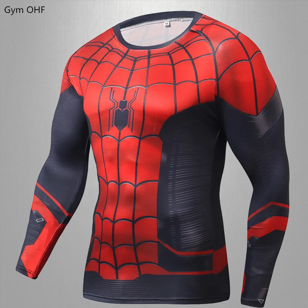 T-shirts voor heren Running Children T-Shirt Sport Compressie Superhero 3D Gym Fitness Jogging Training T-shirt Boy Quick Dry Sportswear 230816