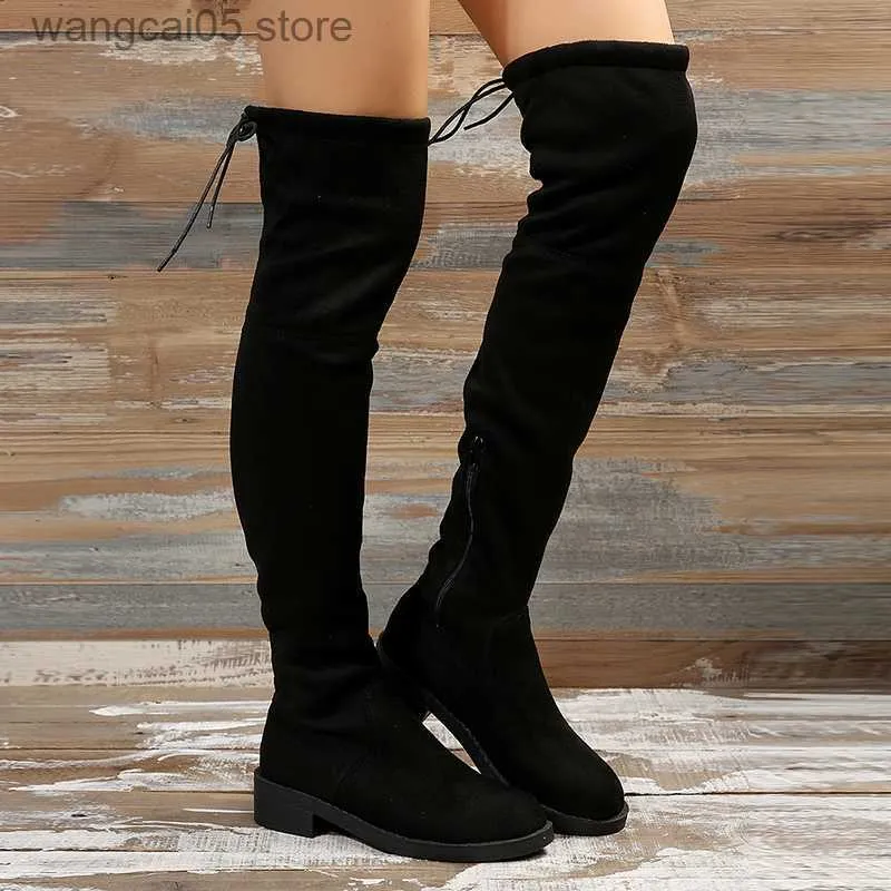 Boots Fashion Slim Over The Knee Boots Women Autumn Winter Short