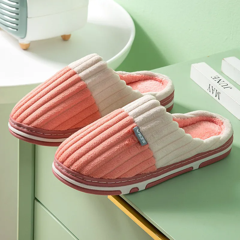 Women Men Winter Home Autumn Free Shipping Warm Winter Cotton Slippers Pink Orange Navy Blue Wood Floor Warm Breathable Wear-resistant Outdoor Shoes