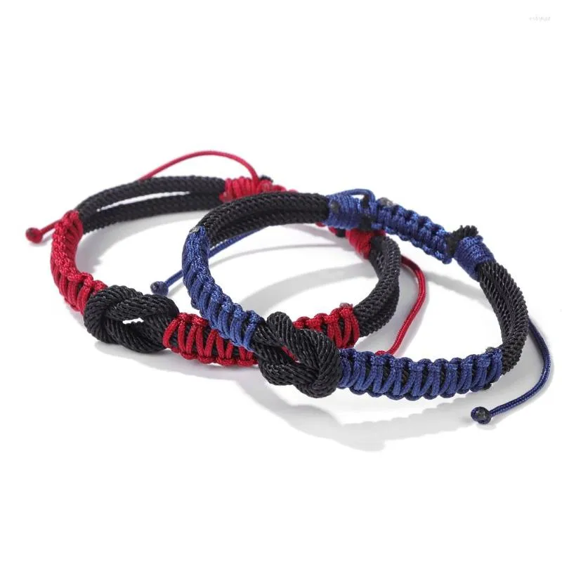 Strand Colorful Survival Paracord Rope Bracciale Men Cotton String Braccialetti intrecciati regolabili a mano per donne bracciali amicizia