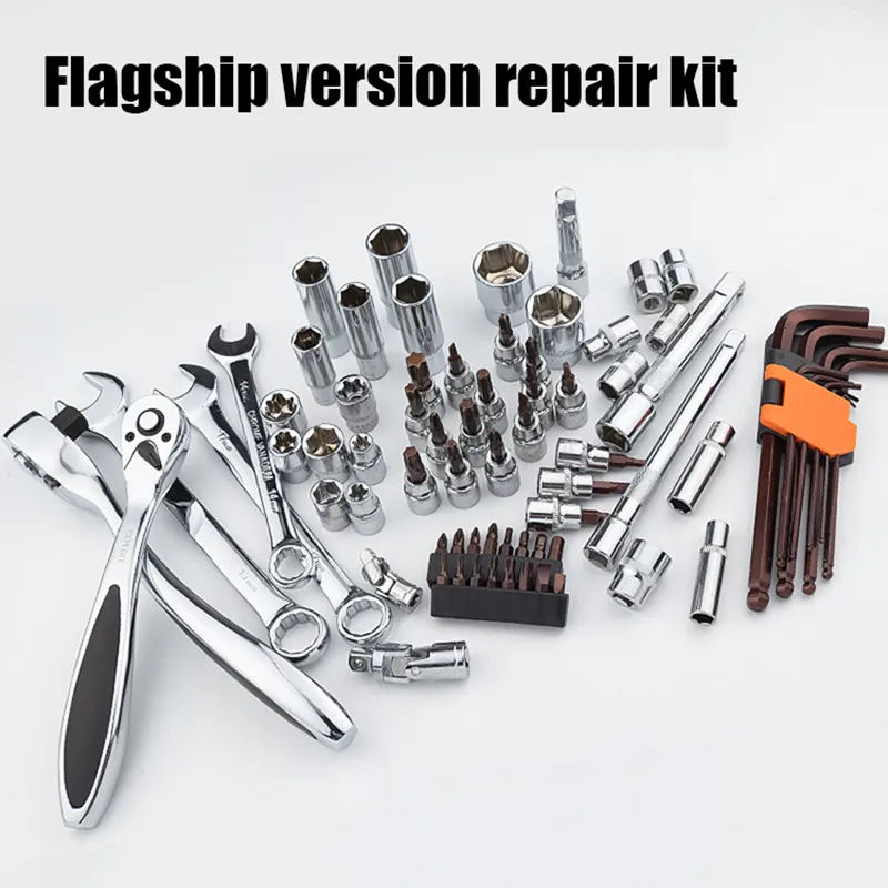 Auto Kit Wrench Car Repair Tool Kit Portable Car Wrench Tool Kit - 34-Piece Auto Repair ...