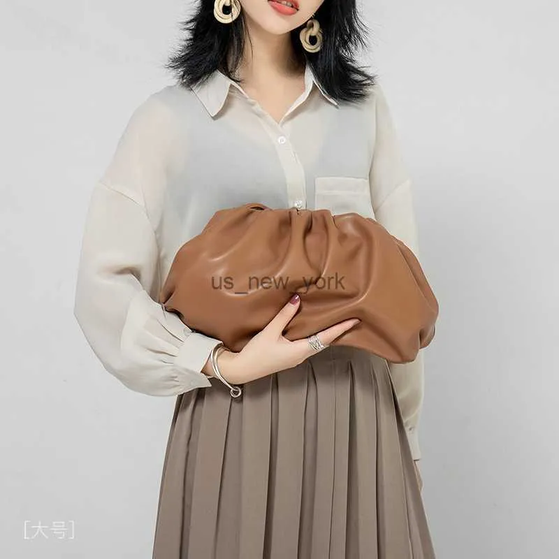 Hobo High Quality Leather Cloud Bags for Women 2022 Brand Shoulder Bag Luxury Purse Crossbody Designer Satchel Clutch HKD230818