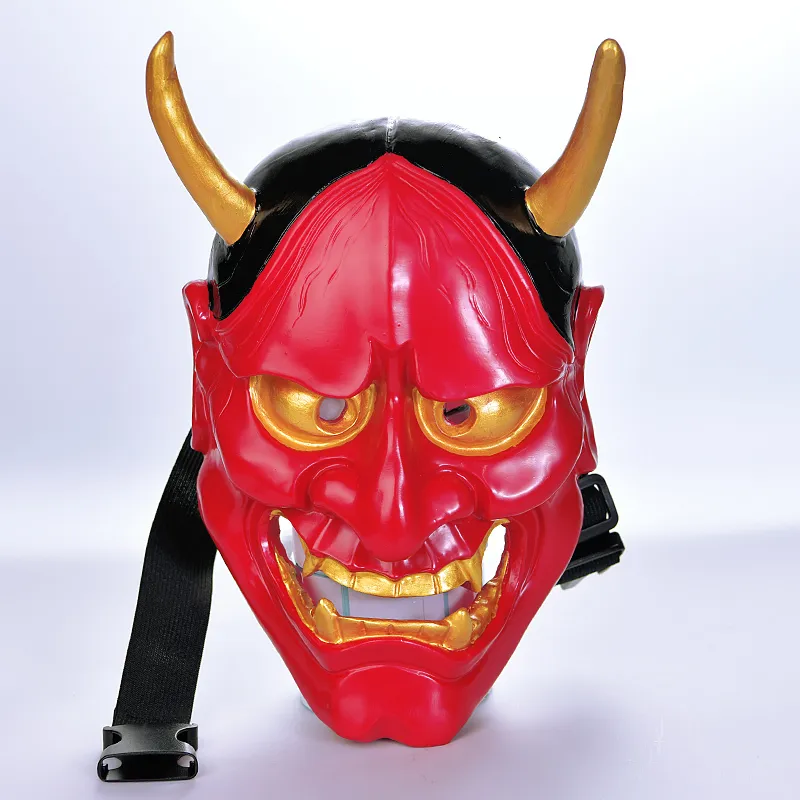 Máscaras de festa Red Ajrna Ghost King Mask Style Style Style Halloween Party Ball Festival Party Adult Japonês Cos 230816