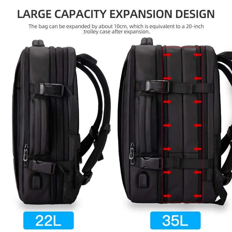 Waterproof large clearance capacity travel backpack