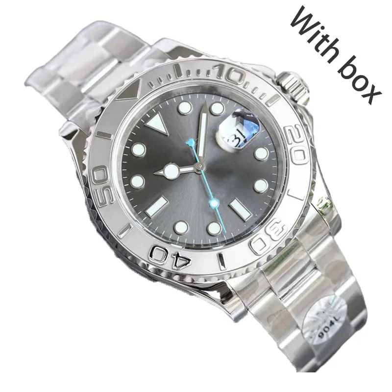 Erkekler İçin Yüksek Kaliteli Saat Saatleri Otomatik Makine 41mm Rolj Wriswatch Süper Deri 904L Paslanmaz Çelik Safir Kutu Montre AAA Mens Watch