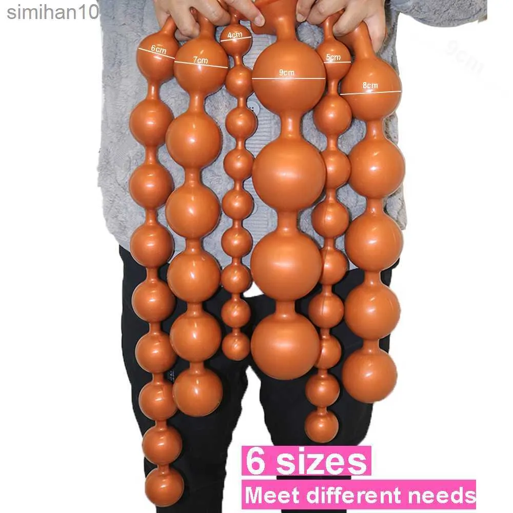 Anal Toys 9cm Large Anal Beads Silicone Anal Plug... From Simihan10, $9.84 