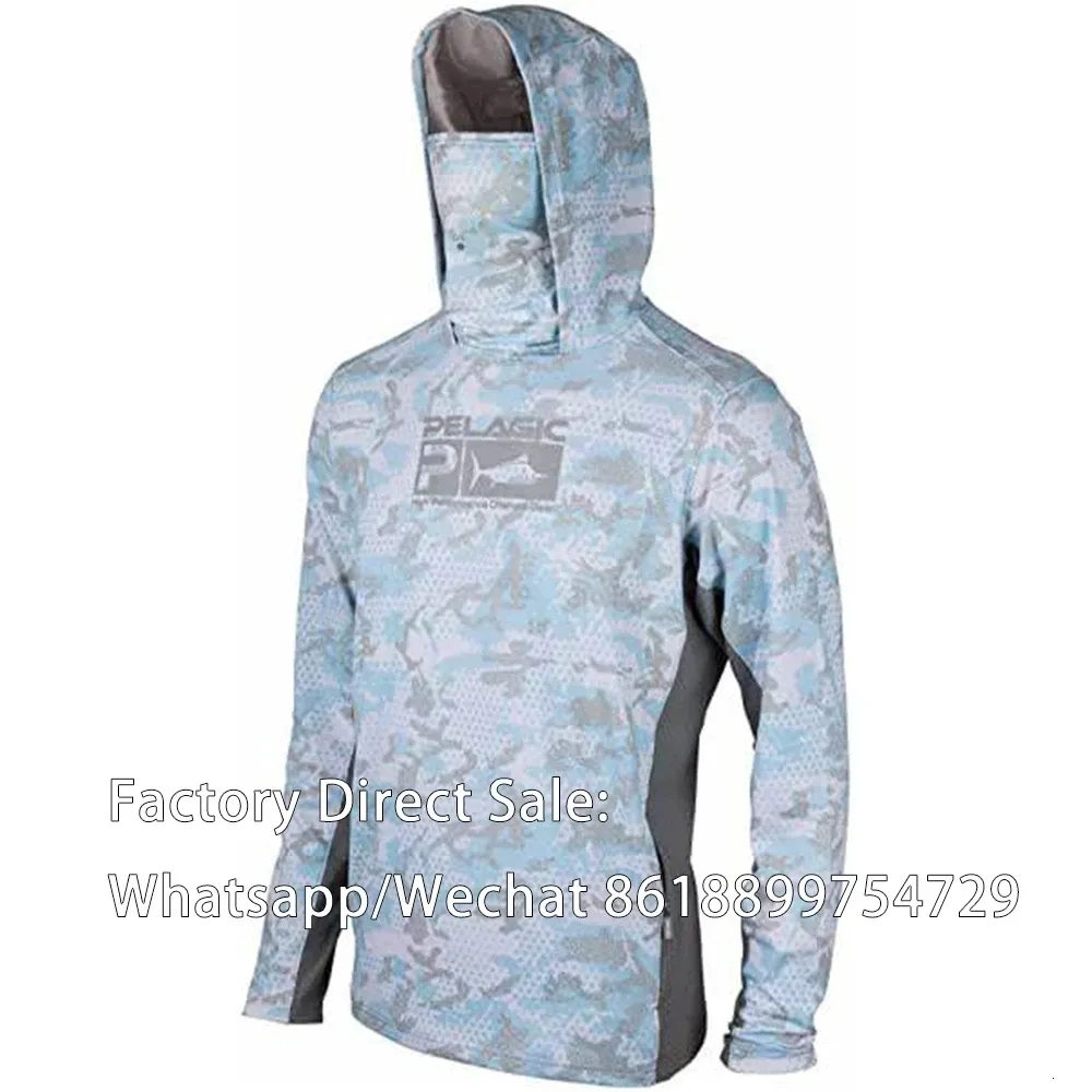 Pelagic Hooded Fishing Fishing Shirts For Men UPF 50 Mens Face Cover, Sun  UV Protection, Summer Mask, Outdoor Fishing Clothes 230816 From Huan0009,  $16.98