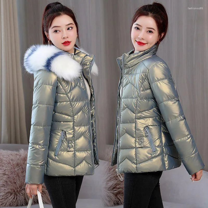 Женские траншевые пальто Swredmi Winter Coat Jacket Женщина водонепроницаемая глянцевая тепло