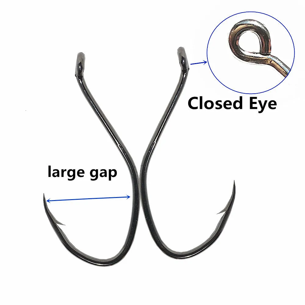 DS Custom Tackle Offset Octopus Circle Hooks - 25 Pack Sizes 6/0 To 10/0