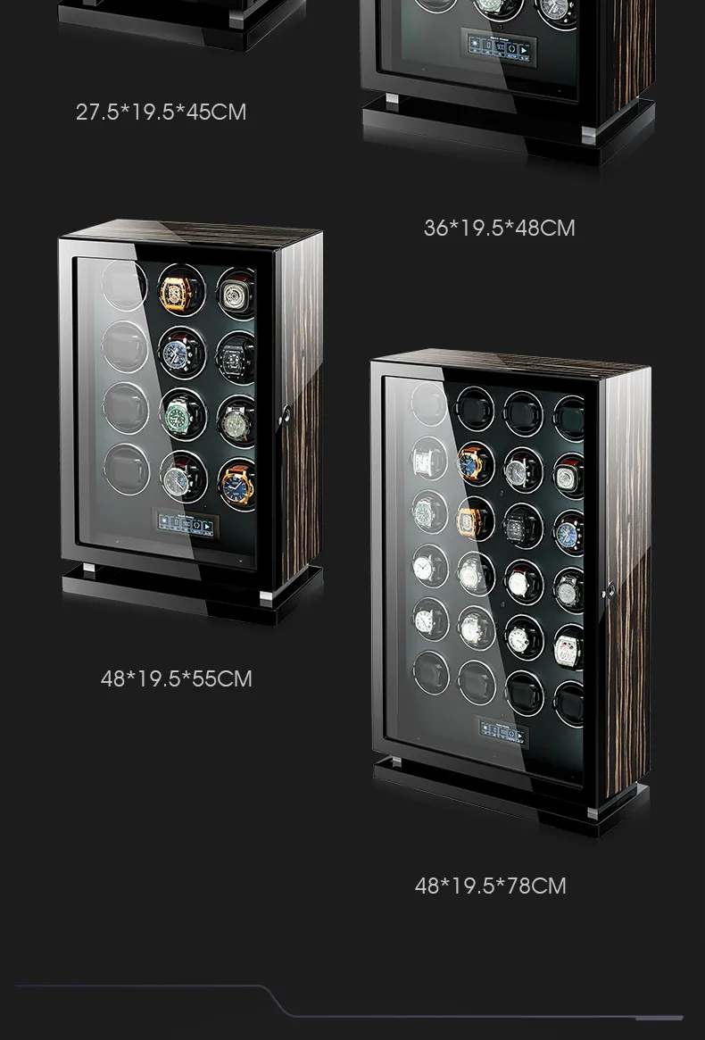 Luxury Automatic Jqueen Watch Winder site With Fingerprint Unlock