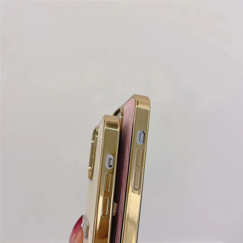 Desiger Fashion Handyhülle für iPhone 15pro 15 14plus 14promax 14 13pro 13 11 12pro 12 Mobiltelefon Luxus Lederbeschichtung Rand All Inclusive Anti Drop Couples Cover 302