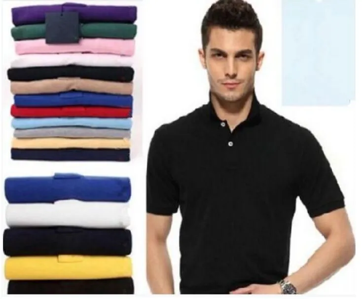 Vêtements de marque designer Men Polo Polo de haute qualité Grand petit cheval Crocodile broderie Logo à manches courtes Summer Coton Cotton Polos T-shirts R6