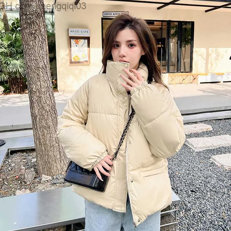 Autumn and winter fur collar cheap bread jacket short jacket