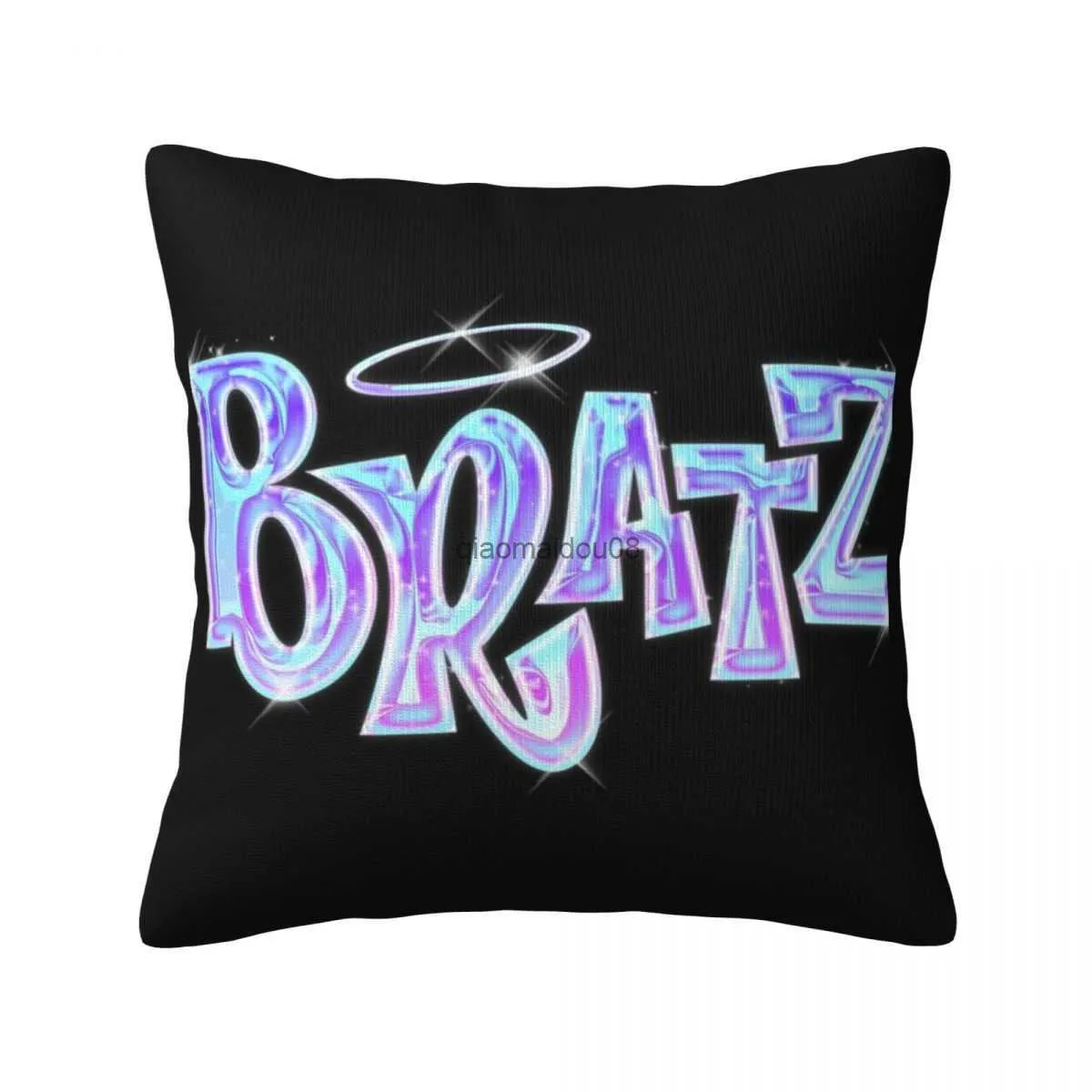 Pillow Case Bratz Case Y2K Ästhetische Bratz Dolls Dekorative Polyester Hülle Umarmung Reißverschluss Sommer Cover HKD230817