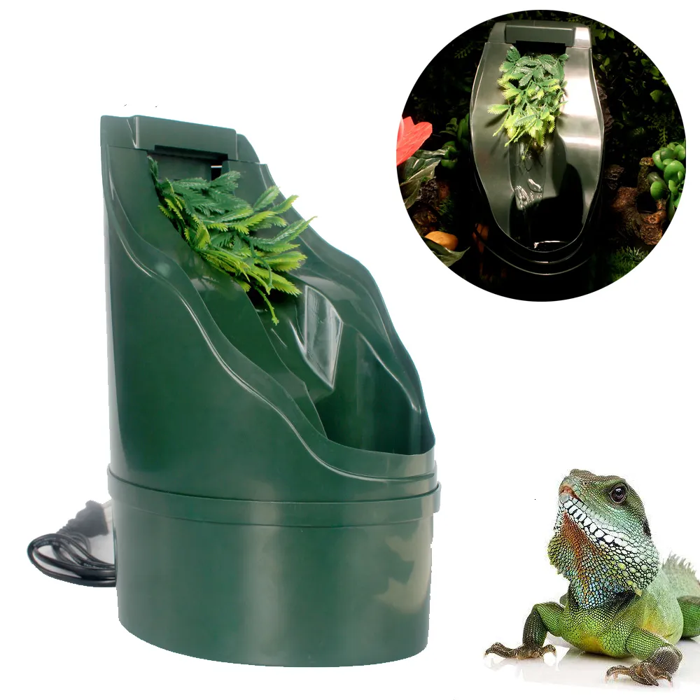 Reptil levererar vatten som dricker fontän Automatisk utfodring Drinker Filter Lizard Chameleon Snake Reptiles Amphibian Terrarium Accessories 230816