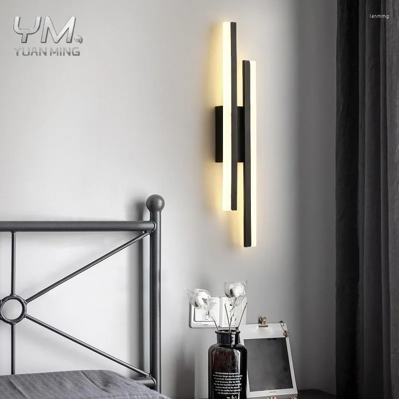 Wall Lamp Led AC85-265V 16W Long Acrylic&Iron Light Indoor Lighting Home Bedroom Bedside Balcony Aisle Corridor