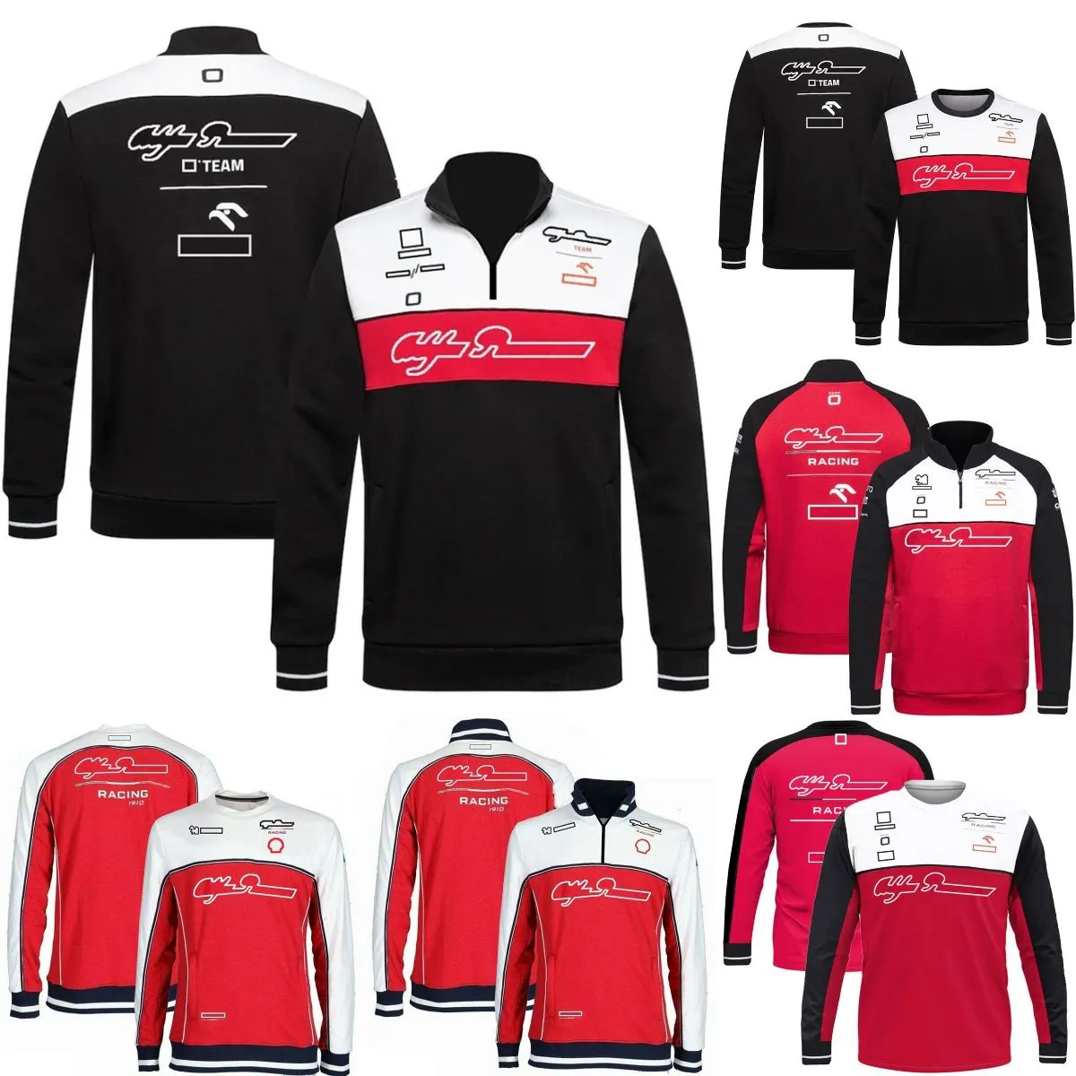 Formel 1 Team Hoodie F1 2023-2023 Racing Driver Hoodie Fans Half Zipper Casual Sweatshirt Men's Fashion Pullover Plus Size Jacket