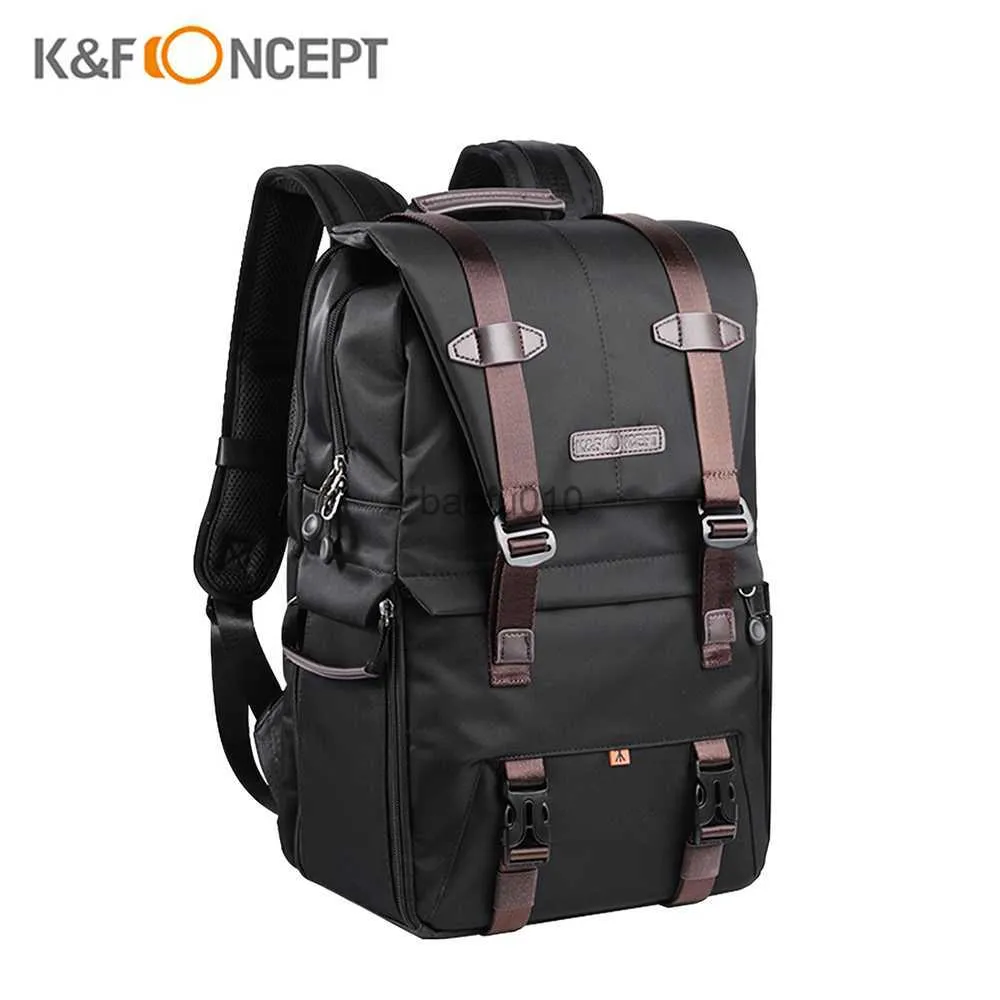 Camera bag accessories K F Concept Waterproof Photography Bag Professional Camera Backpack Large Capacity for DSLR Cameras 15.6in Laptop Tripod Lenses HKD230817