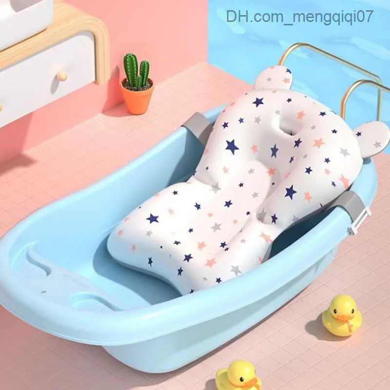 Badbuizen stoelen Baby Shower pad Pasgeboren Douche draagbare luchtkussen Crib Baby Anti-Skid Bathtub pad Veiligheid Badbad Bad Direct transport Z230817