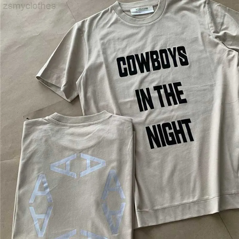 Camisetas masculinas de boa qualidade Cowboys na noite 1017 Alyx 9SM Moda Moda