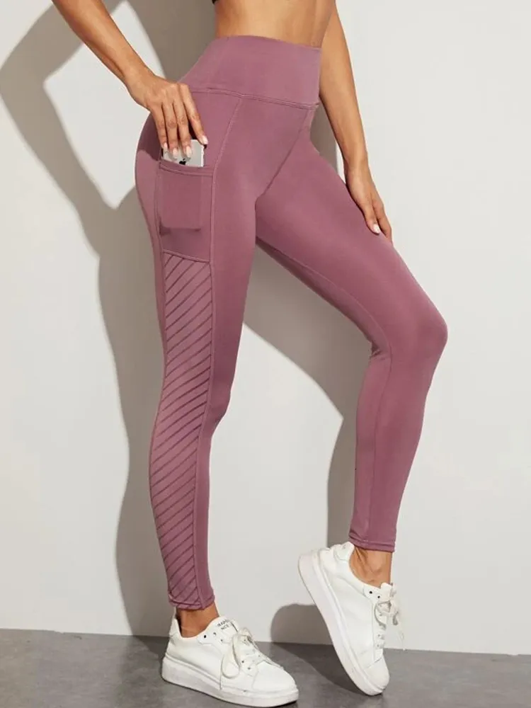 Damen -Leggings Frauen nahtlos rosa Legging Sport Frauen Fitness Tasche Legging Mode Femme High Taille Fitnessstudio Leggings Yoga Kleidung Drop 230816