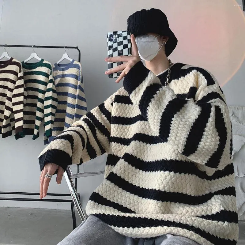 Męskie swetry sweter męskie ubrania pullover dzianinwear streetwear nastolatki TEMMER TEMERYKA