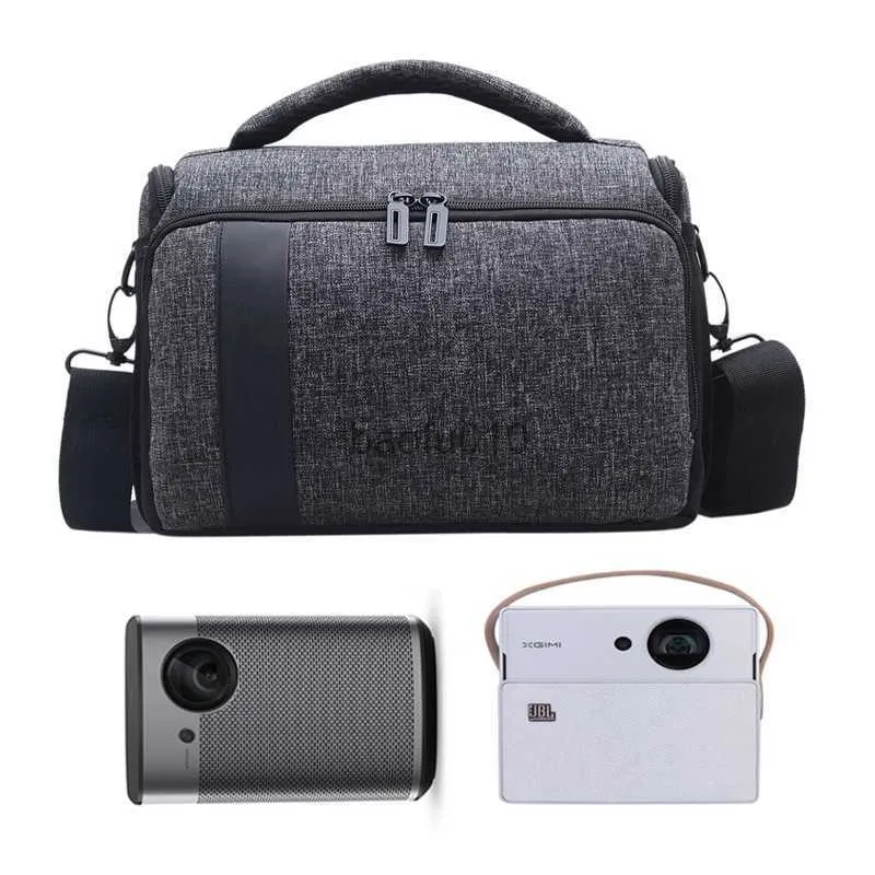 Baomaeyea Projector Storage Bag for XGIMI MoGo 2 Mini 4K Carrying Case with Wristband - Thick Flannel Protective Cover, Black, Case