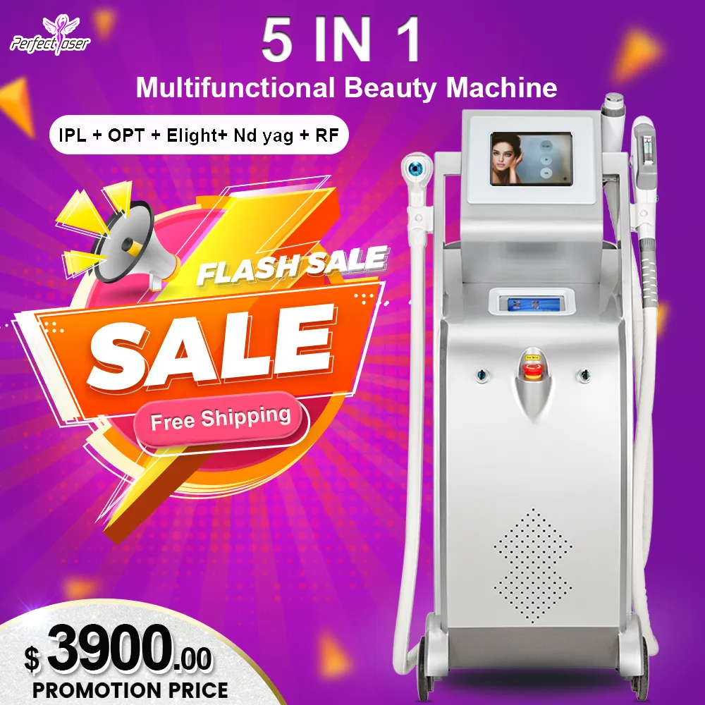 IPL Machine Hair Removal E Light Breast Lift Up ND YAG Laser Tattoo