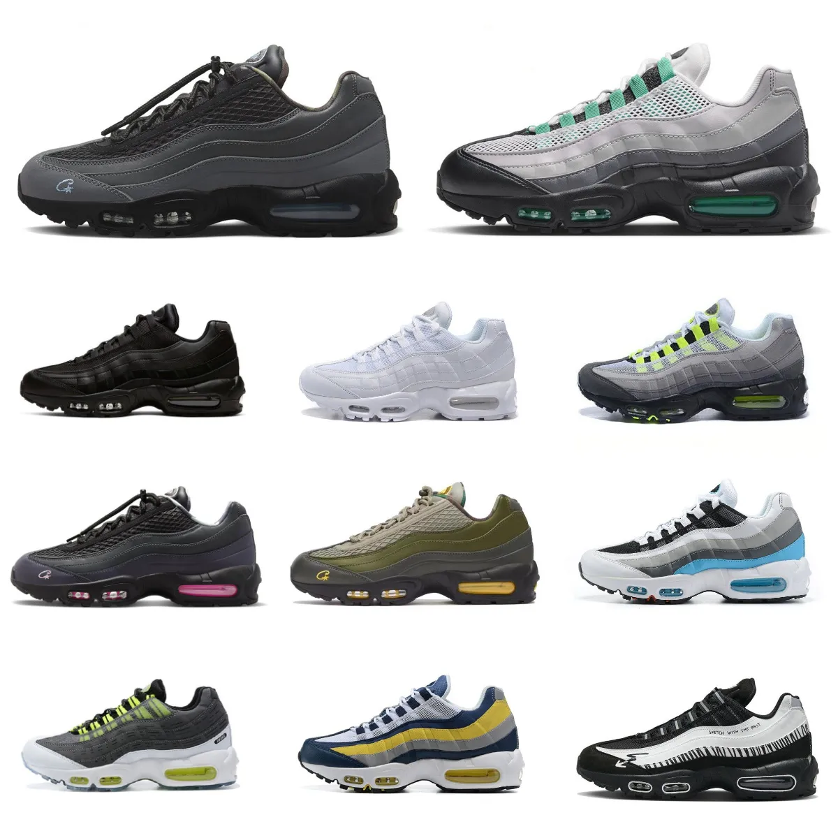 Trainer 95 Scarpe sportive da uomo Caual 95S Claic OG Triple C X Aegean Storm Solar Rosso Nero Bianco Blu Club Neon Maxe Cork Greedy Grigio scuro AIRS Runner