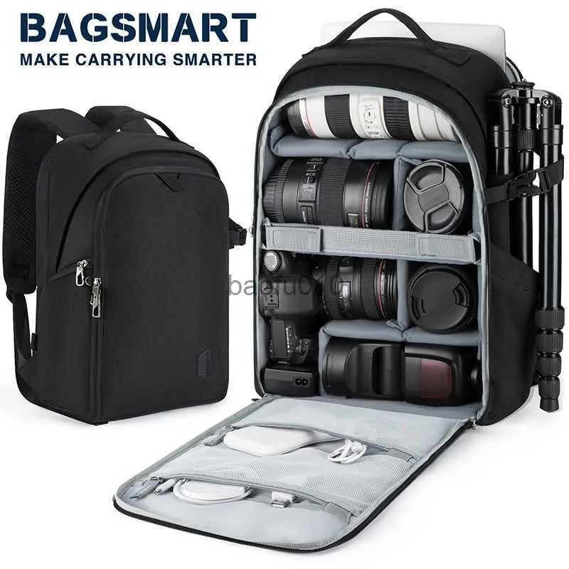 Accessoires de sacs d'appareil photo sac à dos caméra multifonctionnel sac à dos vidéo vidéo numérique sac dslr sac photo sac photo avec étui trépied pour l'objectif dslr canon nikon hkd230817