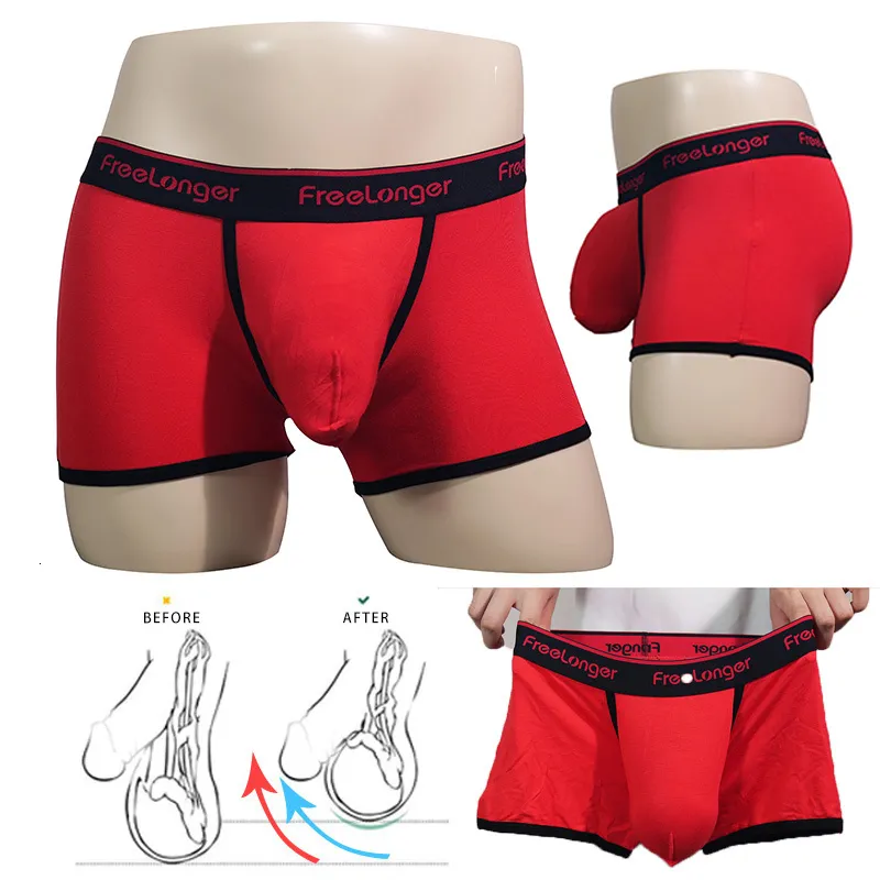 Underpants Man Bulge Penis Pouch Underwear Elastic Big Cock Boxers Gay  UConvex Dick Enhance Sexy Lingerie Modal Briefs 230817 From Shu04, $12.6