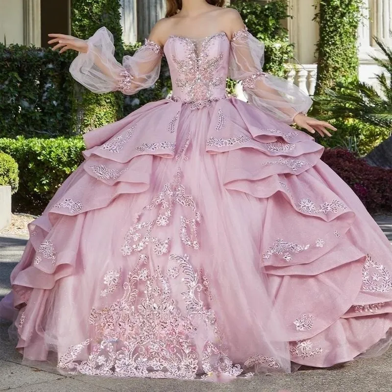 Long pastel deals dresses with sleeves