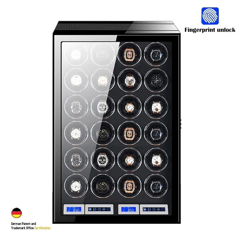 Luxury Automatic Jqueen Watch Winder site With Fingerprint Unlock