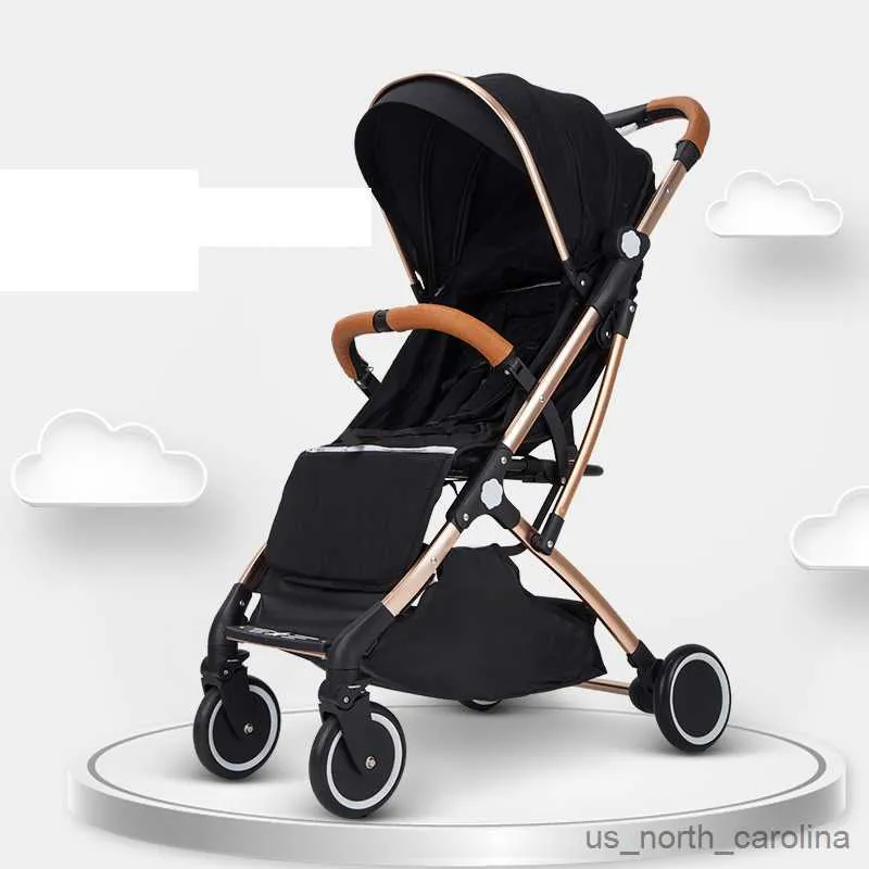 Barnvagnar# lätt baby barnvagn vikbar barnvagn ultralätt bärbar resande stuga baby kinderwagen baby vagn bil R230817