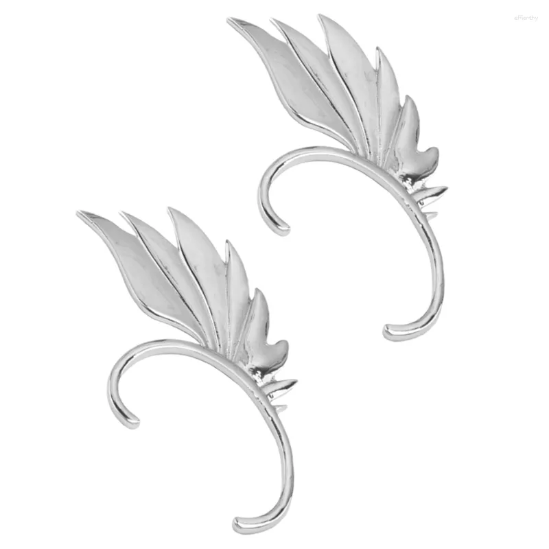 Backs oorbellen 2 PCS Handmatige map Pierced Wing Cuffs Clip Shape Alloys (zink Miss