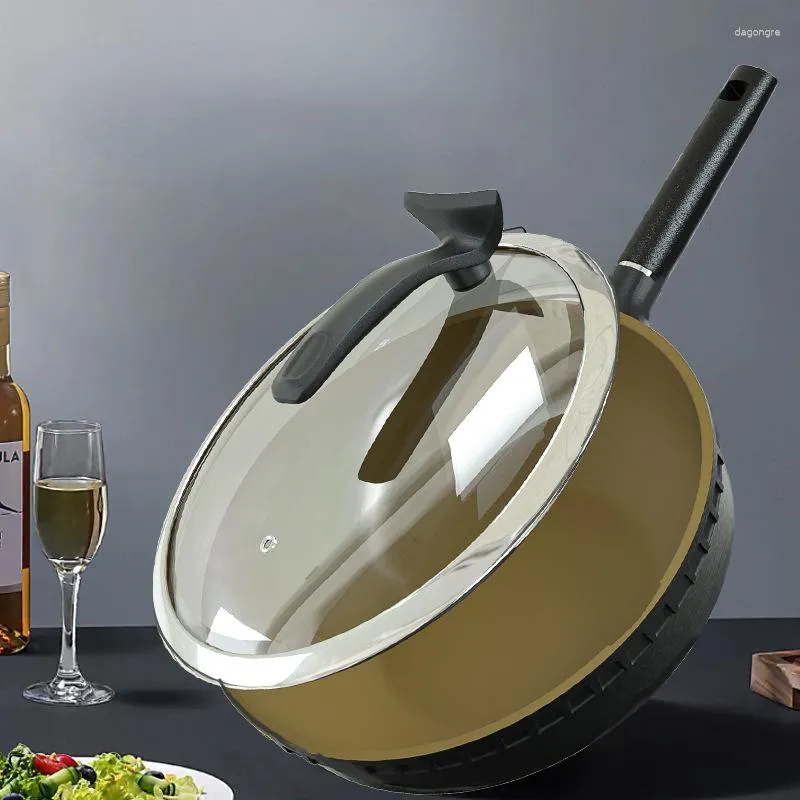 Casseroles non stick frire Pan Titanium Melt S Utilisation générale résistante aux poêles à gaz de la cuisinière à induction