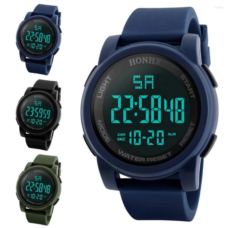 Wristwatches Fashion Men's Waterproof LED Digital Quartz Military Luxury Sport Date Wrist Watches