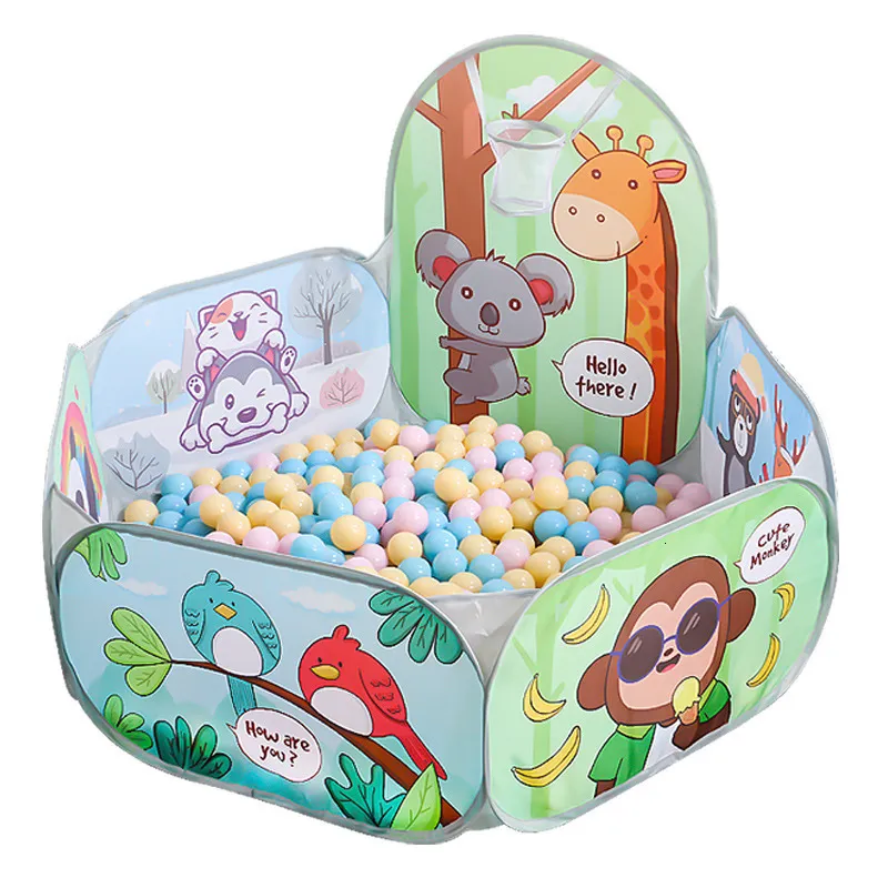 Baby Rail 12m Playpen portátil para crianças Crianças Tent Ball Pit Ocean Balls Pool Cartoon Park Camping Aniversário seco Xmas de presente DropShip 230816