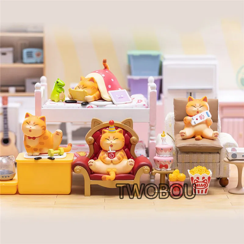 Blind Box Meow Bell 4 Easy Moment Series Box Toys Anime Figura Bambola Mystery Caixa Misteriosa Kawaii Modello per Girl Birthday Gift 230816