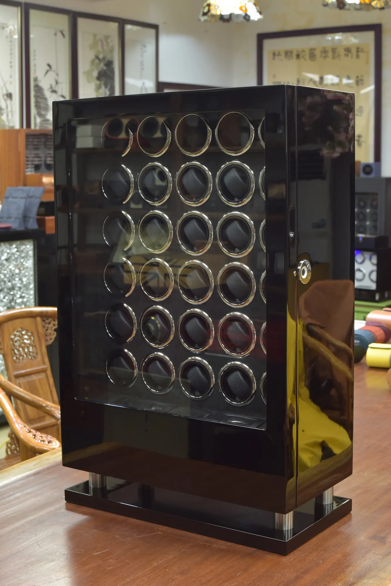 Luxury Automatic Jqueen Watch Winder site With Fingerprint Unlock