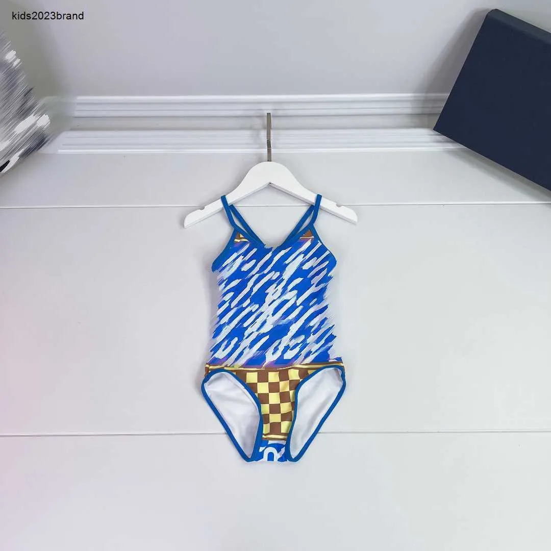 Designer Baby Bikini Girls Swimwear LETTER IMPRESSIONS KID BEACH FOURNIPES Taille 80-150 cm STRAP DE CROSS