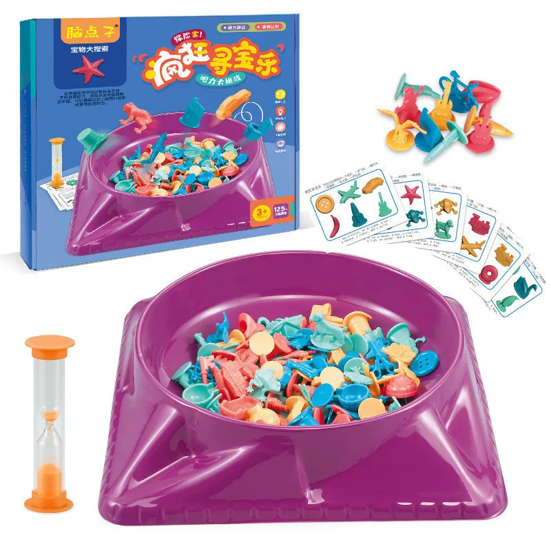 Toys Sports Treasure Hunt Lógico Pensamiento Color Reconocimiento Patriz de educación temprana Juego de mesa familiar Juego de mesa para niños Regalo 230816