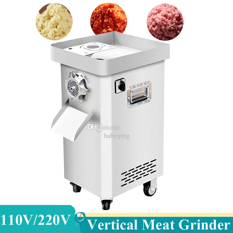 2200W Ticari Meat Mincer Makinesi Tam Otomatik Dikey Öğütücü Elektrikli Sosis Doldurucu Make