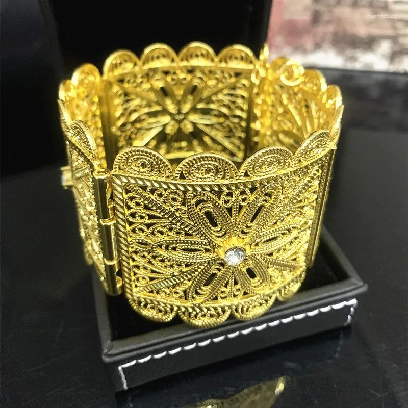 luxury gold plated women bangle bracelet