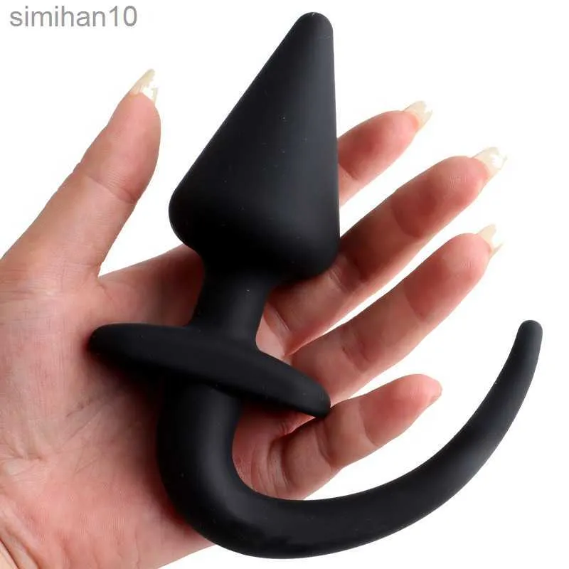 Anal Toys Silicone Dog Tail Butt Plug Puppy Staart Anal Plug G-Spot Stimulator Erotische volwassen speelgoed Slaaf Vrouwen staart Gay Sex Game Toys HKD230816