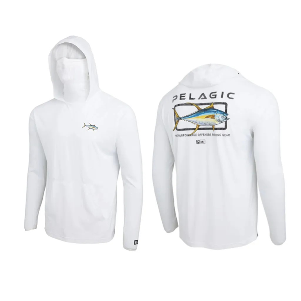 Outdoor Shirts Summer Pelagic Gear Mens Long Sleeve Mask Hooded