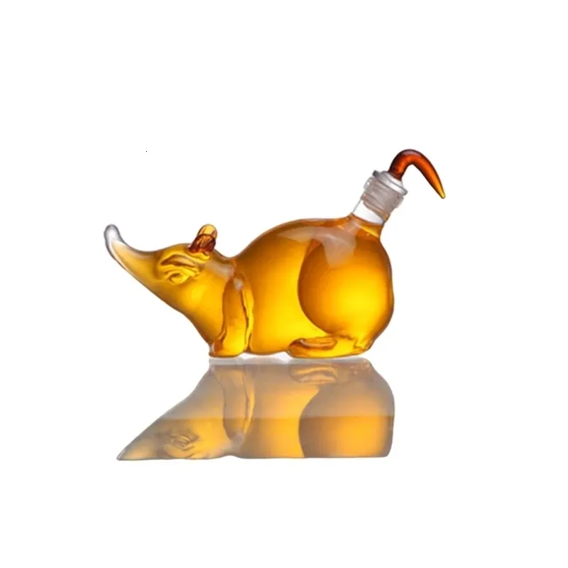 Dachshund-Shaped Whiskey Decanter – Glass Dog Bottle, Decorative Liquor Container