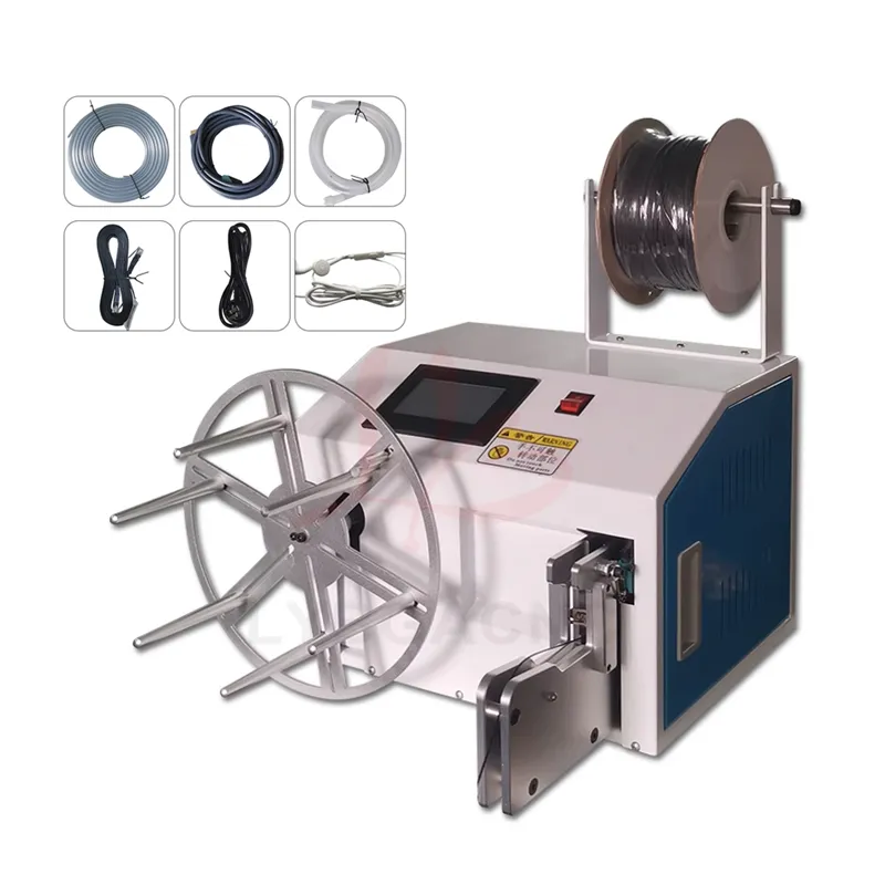 Multifunction Automatic Wind Wire Winding and Binding Machine Screen Inteligente para o cabo de alimentação de dados USB WiSter