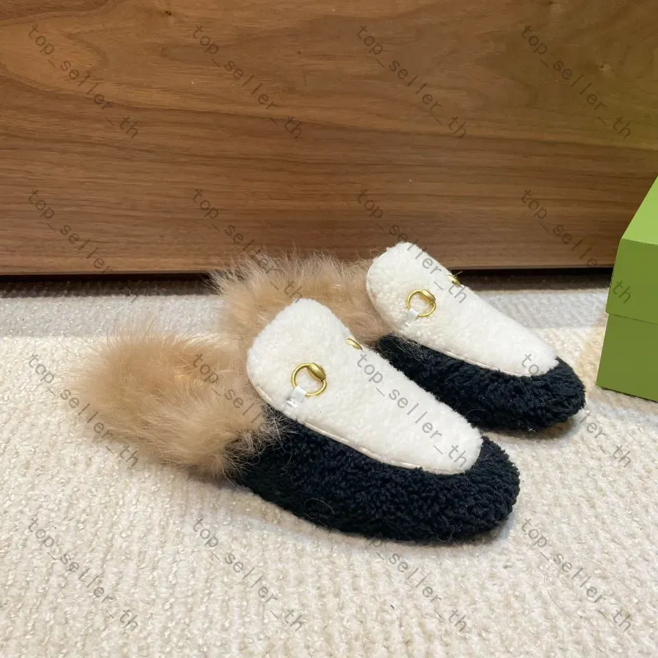 Дизайнерская тапочка Princetown Slippers Fuzz Slids